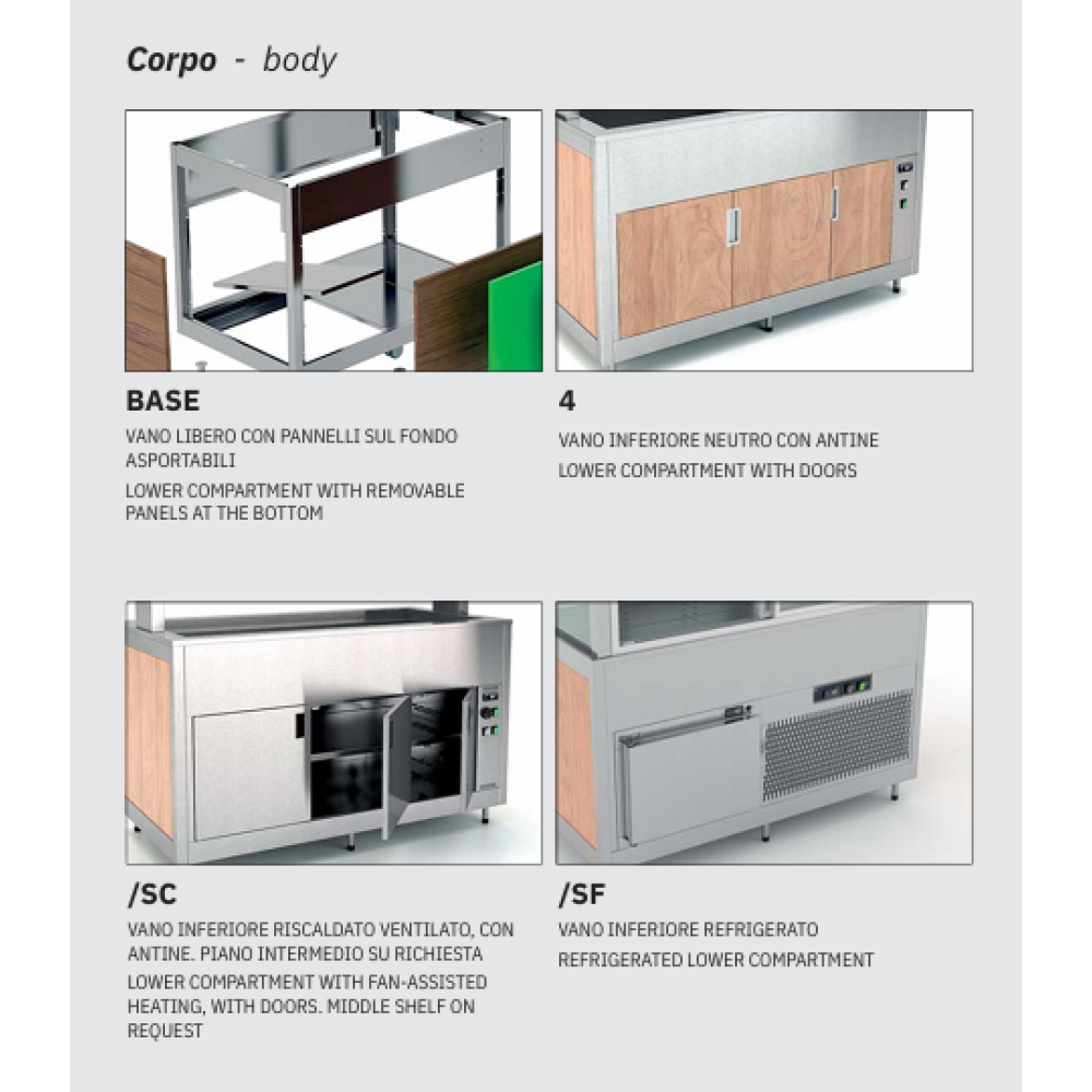 Omnia 5BM/SC: Premium Apsildāmā Bufete ar Ventilatoru